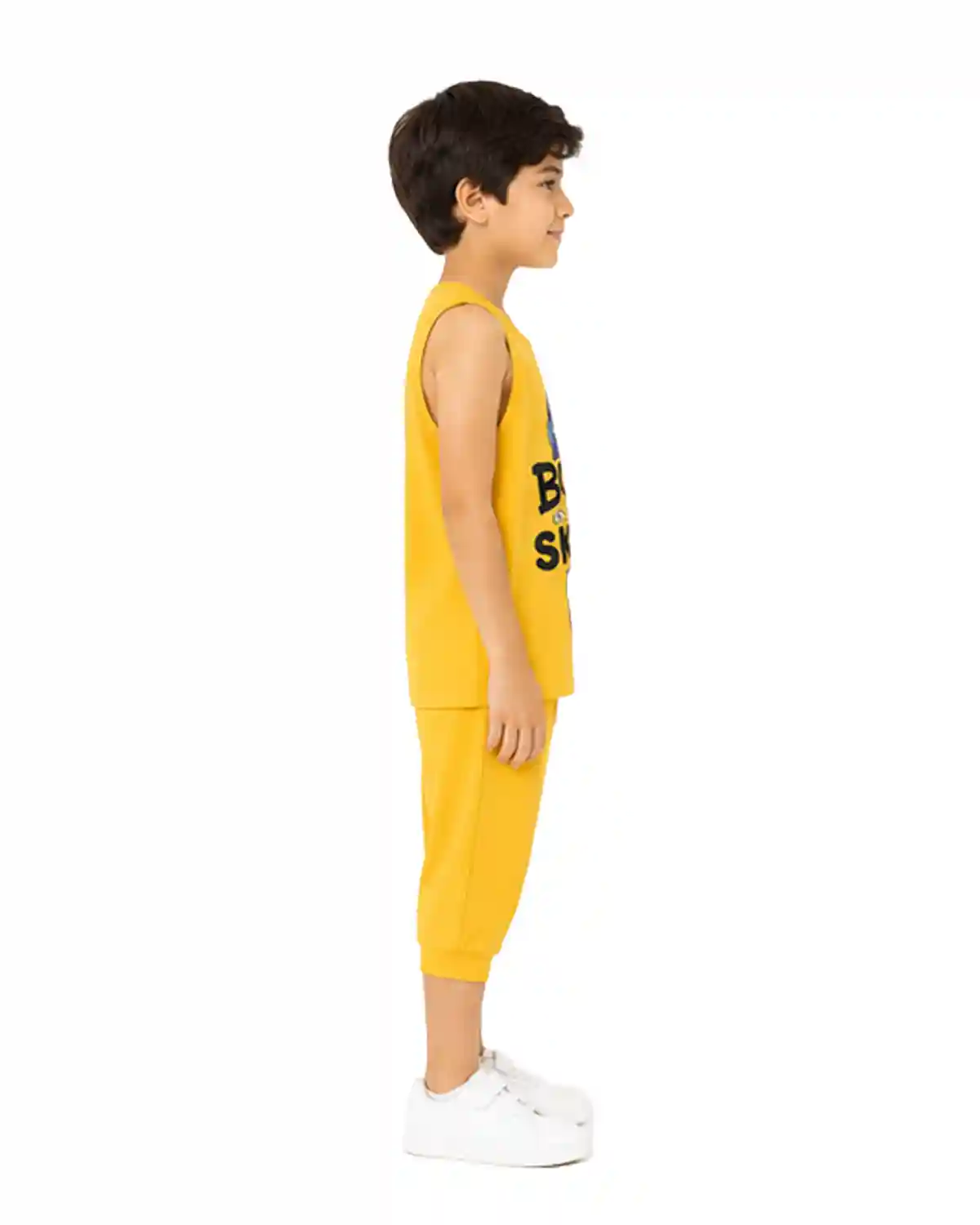born-yellow-boys-tank-top-shorts-side-view-babykhas
